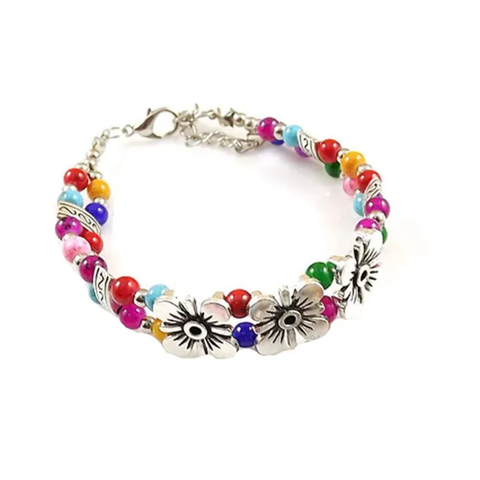 Yellow Chimes Earrings Yellow Chimes Classic Handmade Ethnic Floral Design Bohemian Multicolor Beads Vintage Bracelet for Women and Girls Yellow Chimes Earrings Yellow Chimes Classic Handmade Ethnic Floral Design Bohemian Multicolor Beads Vintage Bracelet for Women and Girls