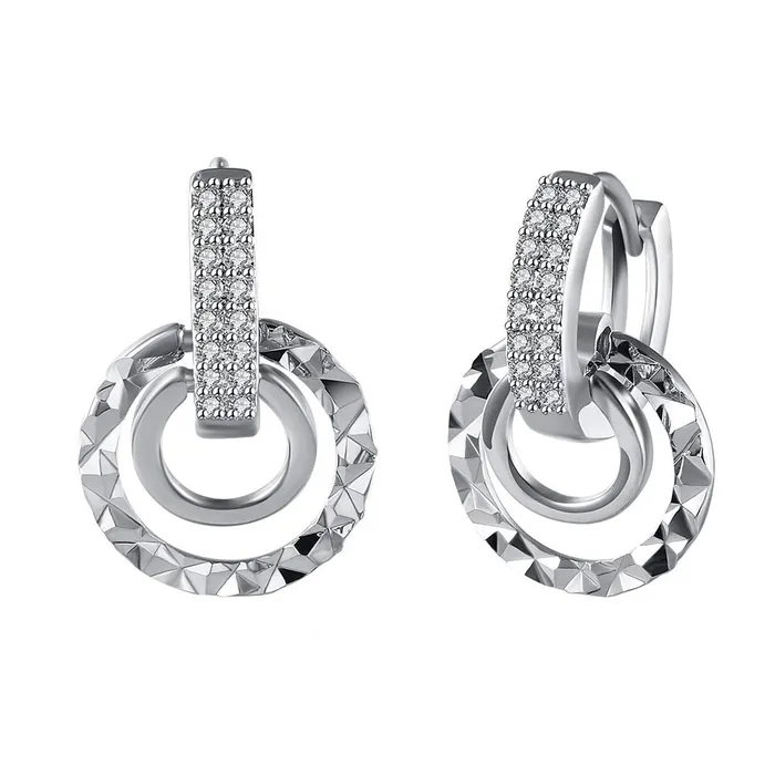 Yellow Chimes Earrings Yellow Chimes Designer Class Collection Silver Plated and Cubic Zirconia Hoop Earrings for Women SilverYCFJER147HOOPSL Yellow Chimes Earrings Yellow Chimes Designer Class Collection Silver Plated and Cubic Zirconia Hoop Earrings for Women SilverYCFJER147HOOPSL