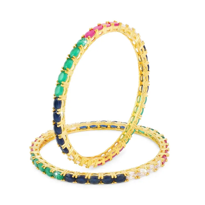 Yellow Chimes Earrings Yellow Chimes Elegant Multicolor ADAmerican Diamond Studded 18k Gold Plated Classic 2 PCs Handcrafted Bangles Set for Women Girls 24 Yellow Chimes Earrings Yellow Chimes Elegant Multicolor ADAmerican Diamond Studded 18k Gold Plated Classic 2 PCs Handcrafted Bangles Set for Women Girls 24