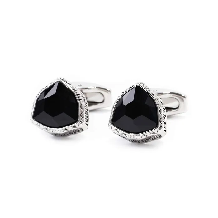 Yellow Chimes Earrings Yellow Chimes Exclusive Collection Black Crystal Stainless Steel Cuff Links for Men Black Yellow Chimes Earrings Yellow Chimes Exclusive Collection Black Crystal Stainless Steel Cuff Links for Men Black