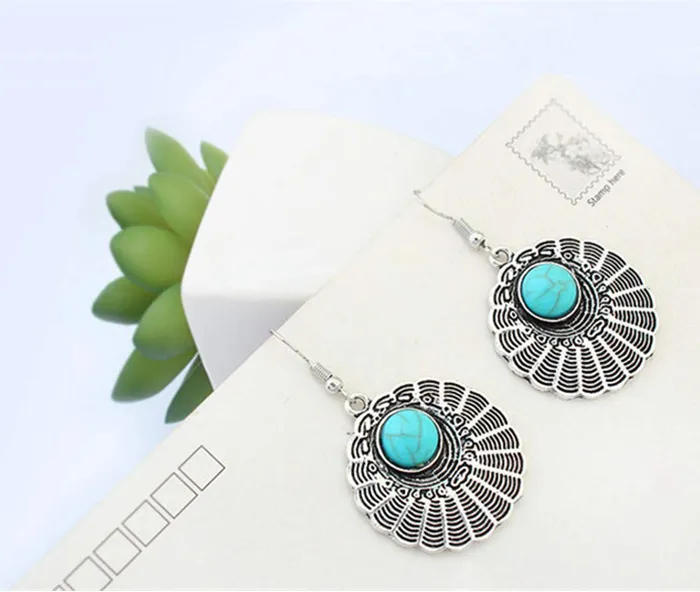 Yellow Chimes Earrings Yellow Chimes Fancy party ware Bohemian Turquoise Alloy Drop Earring for Women and Girls