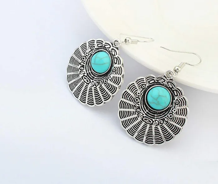 Yellow Chimes Earrings Yellow Chimes Fancy party ware Bohemian Turquoise Alloy Drop Earring for Women and Girls