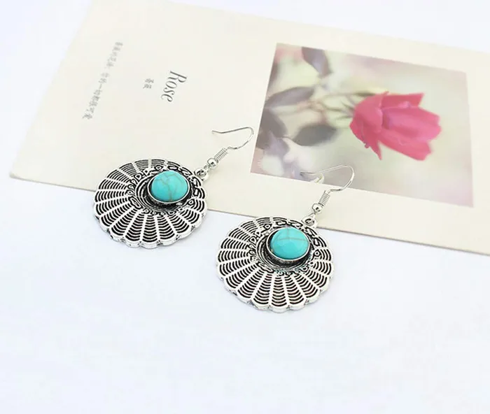 Yellow Chimes Earrings Yellow Chimes Fancy party ware Bohemian Turquoise Alloy Drop Earring for Women and Girls