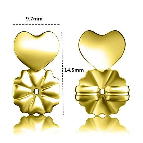 Yellow Chimes Earrings Yellow Chimes Golden Earring Lifters Lobe LiftsSupport Back Ear Lifter for Women and Girls