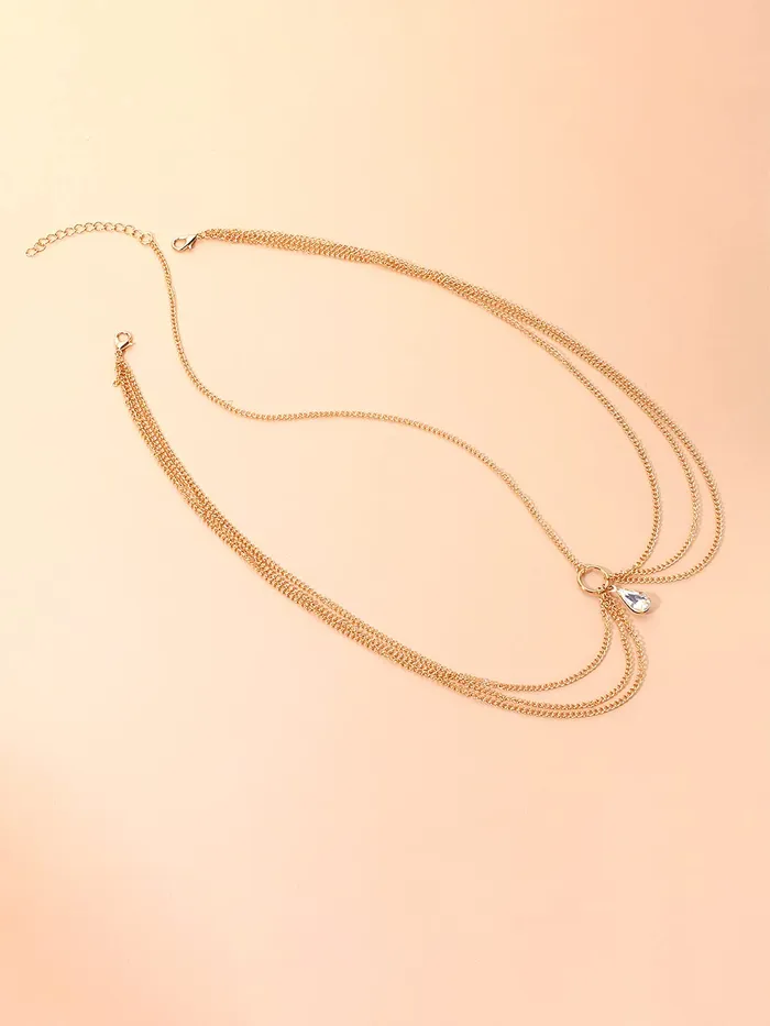 Yellow Chimes Earrings Yellow Chimes Head Chain for Women and Girls Gold Toned Multilayer Head jewellery for women Birthday Gift for girls and women Anniversary Gift for Wife