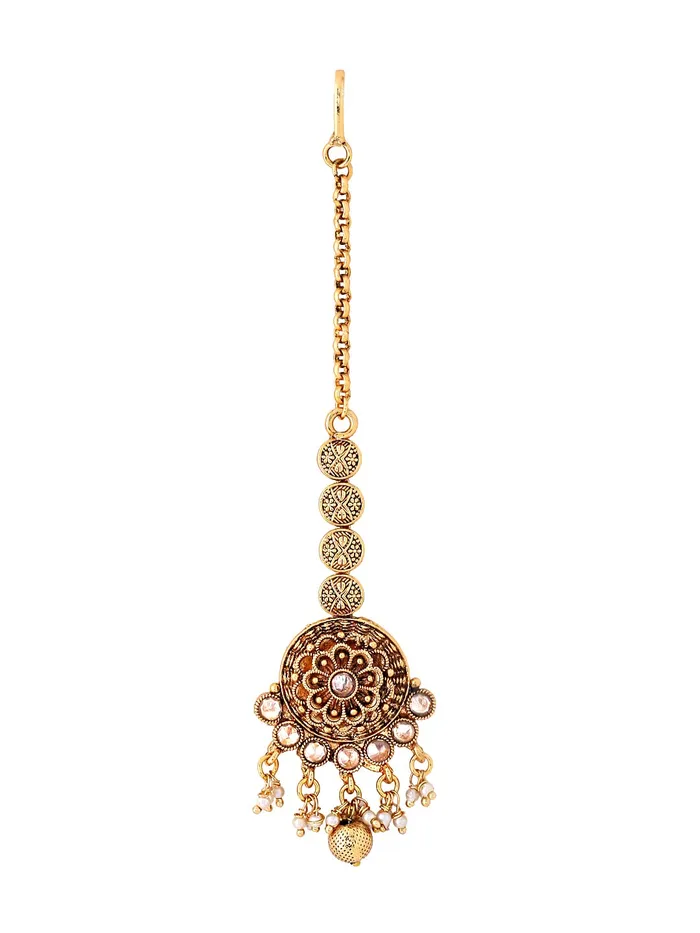 Yellow Chimes Earrings Yellow Chimes Manng Tikka for Women Gold Toned Crystal Studded Floral Designed Beads Drop Maang Tikka for Women and Girls Yellow Chimes Earrings Yellow Chimes Manng Tikka for Women Gold Toned Crystal Studded Floral Designed Beads Drop Maang Tikka for Women and Girls