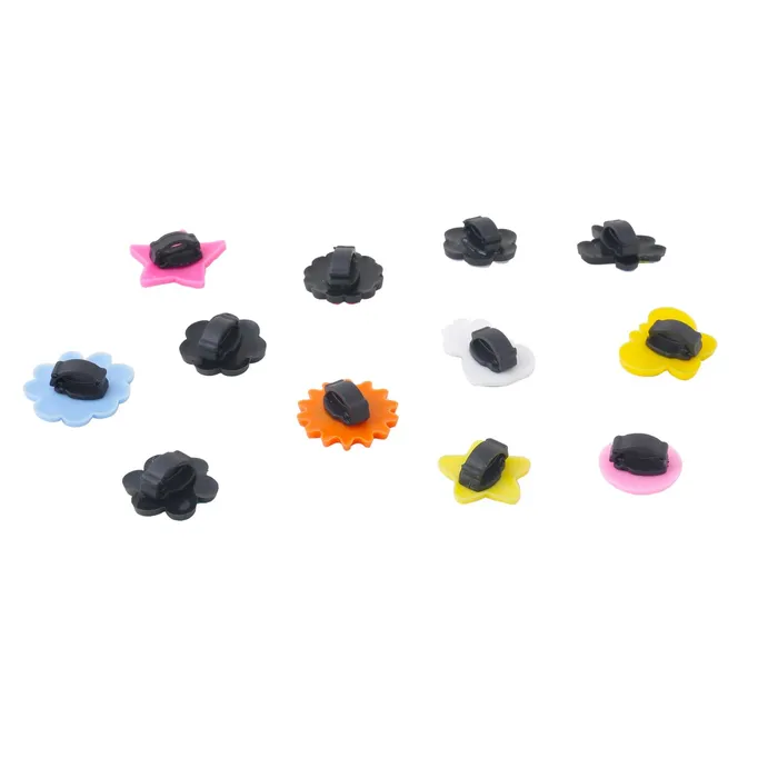 Yellow Chimes Earrings Yellow Chimes Shoe Charms for Girls and Boys Shoe Accessories Cute Design Shoe Decoration Charms Shoe Charms for Clogs Unisex Pack of 12 pieces Shoe Charms