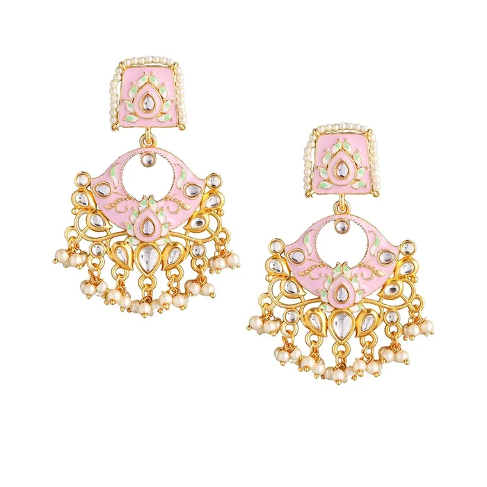 Yellow Chimes Earrings Yellow Chimes Traditional Gold Toned Pink Square Design Beads Meenakari Dangler Earrings for Women and Girls Medium YCTJER88MNKSQRPK Yellow Chimes Earrings Yellow Chimes Traditional Gold Toned Pink Square Design Beads Meenakari Dangler Earrings for Women and Girls Medium YCTJER88MNKSQRPK