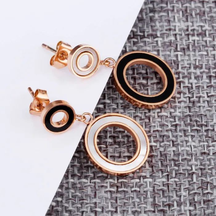 Yellow Chimes Earrings Yellow Chimes Western Style Stainless Steel Never Fading Designer Earrings for Women Girls Rose Gold