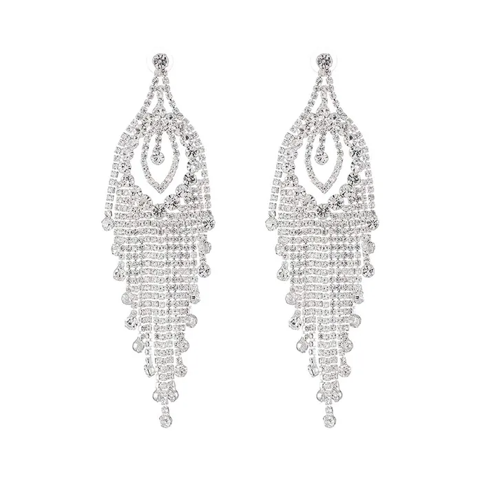 Yellow Chimes Elegant Latest Fashion Silver Plated Crystal Dangler Earrings for Women and Girls Medium YCFJER605CRLDNGSL Yellow Chimes Earrings Yellow Chimes Elegant Latest Fashion Silver Plated Crystal Dangler Earrings for Women and Girls Medium YCFJER605CRLDNGSL Yellow Chimes Earrings
