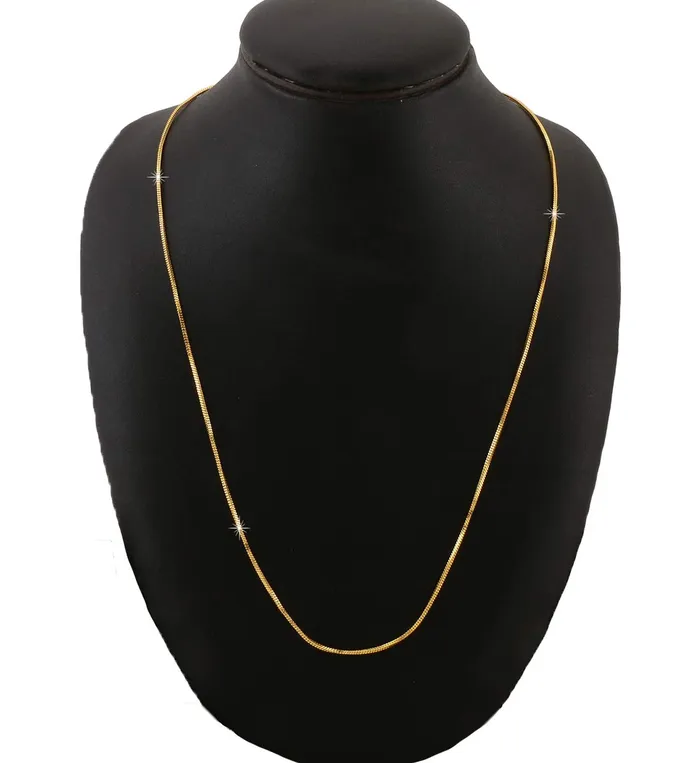 Yellow Chimes GoldPlated Latest Fashion Stylish And Trendy Design Smooth Finish Classic Neck Chain for Men and Boys Yellow Chimes Bracelets