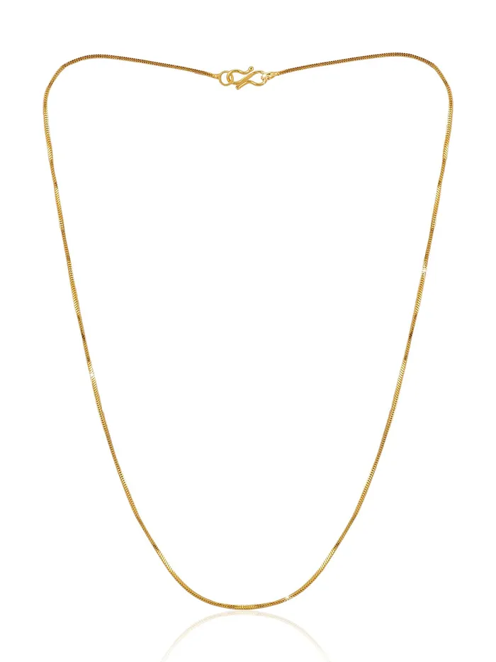 Yellow Chimes GoldPlated Latest Fashion Stylish And Trendy Design Smooth Finish Classic Neck Chain for Men and Boys Yellow Chimes Bracelets
