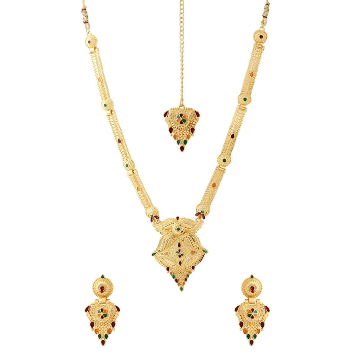 Yellow Chimes Jewellery Set for Women and Girls Gold Necklace Set for Women Gold Toned Bridal Designed Necklace Set Birthday Gift for girls and women Anniversary Gift for Wife Yellow Chimes Rings Yellow Chimes Jewellery Set for Women and Girls Gold Necklace Set for Women Gold Toned Bridal Designed Necklace Set Birthday Gift for girls and women Anniversary Gift for Wife Yellow Chimes Rings