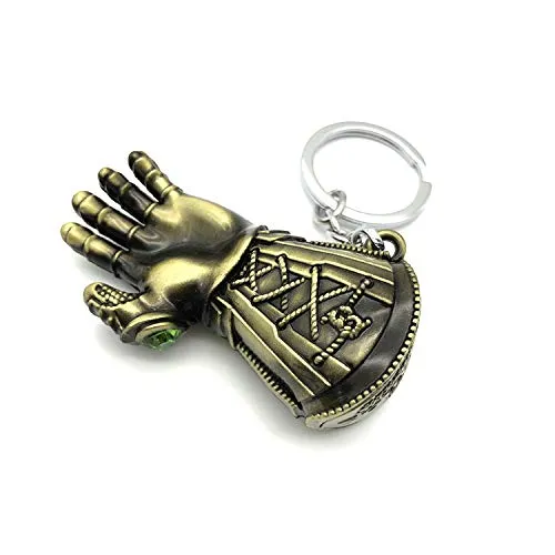 Yellow Chimes Marvel Avengers Infinity War 3 New Series Thanos Hand Gauntlet Power 6 Stone Key Chain For Boys And Girls Yellow Chimes Necklaces