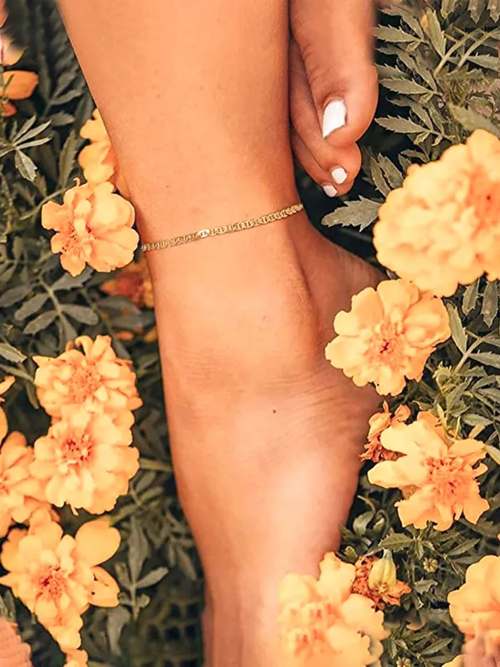 Yellow Chimes Multichain Anklets for Women Anklets with Crystal Studded Butterfly charm Silver toned AnkletsFoot Jewellery for Women and Girls Yellow Chimes Bracelets