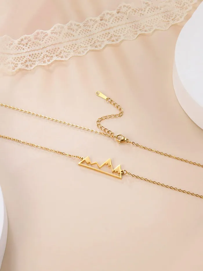 Yellow Chimes Necklace for Womens Goldplated Minimal Designed Necklace for Womens and Girls Yellow Chimes Necklaces