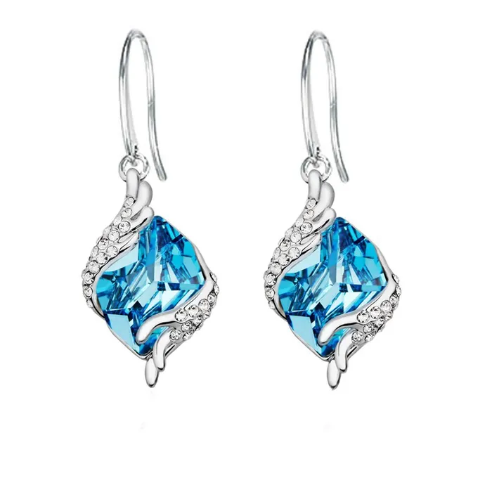 Yellow Chimes Necklaces Yellow Chimes A5 High Grade Crystal Angel Guardian Blue Crystal Earrings for Women Girls Valentine Gift for Girls Yellow Chimes Necklaces Yellow Chimes A5 High Grade Crystal Angel Guardian Blue Crystal Earrings for Women Girls Valentine Gift for Girls