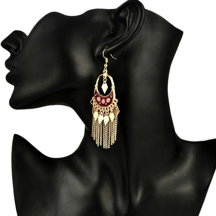 Yellow Chimes Necklaces Yellow Chimes Designer Collection Enamel Gold Plated Party ware Earring Alloy Dangle Earring for Women and Girls