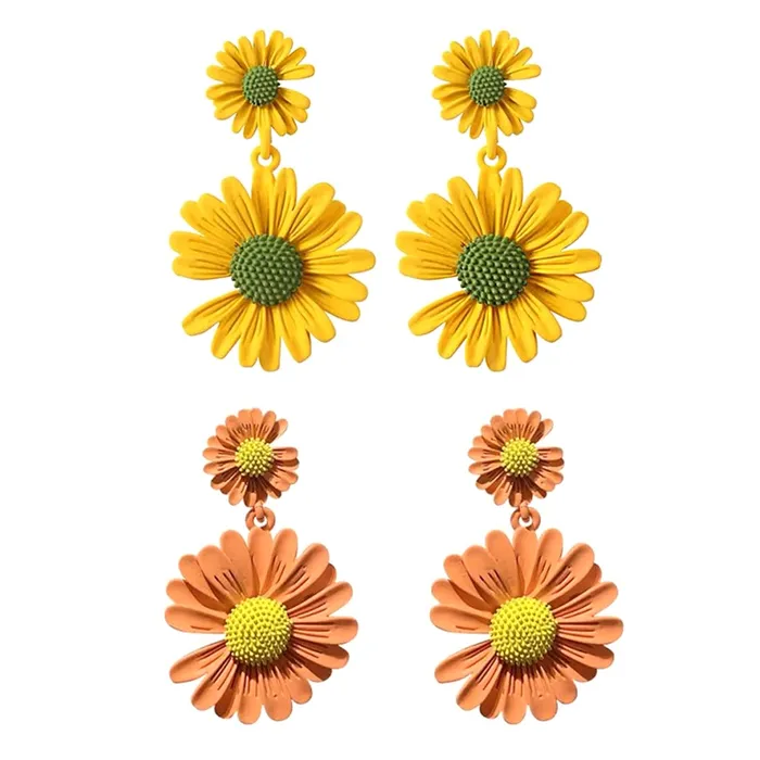 Yellow Chimes Necklaces Yellow Chimes Drop Earrings for Women Combo of 2 Pairs Floral Drop Earrings Yellow Peach Casual Wear Drop Earrings For Womens and Girls Yellow Chimes Necklaces Yellow Chimes Drop Earrings for Women Combo of 2 Pairs Floral Drop Earrings Yellow Peach Casual Wear Drop Earrings For Womens and Girls