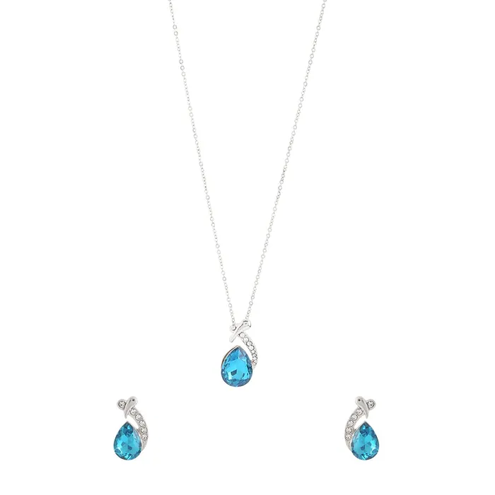 Yellow Chimes Necklaces Yellow Chimes Pendant Set for Women and Girls Pendant for Women Tear Drop Shaped Blue Crystal Pendent Chain Birthday Gift for girls and women Anniversary Gift for Wife Yellow Chimes Necklaces Yellow Chimes Pendant Set for Women and Girls Pendant for Women Tear Drop Shaped Blue Crystal Pendent Chain Birthday Gift for girls and women Anniversary Gift for Wife