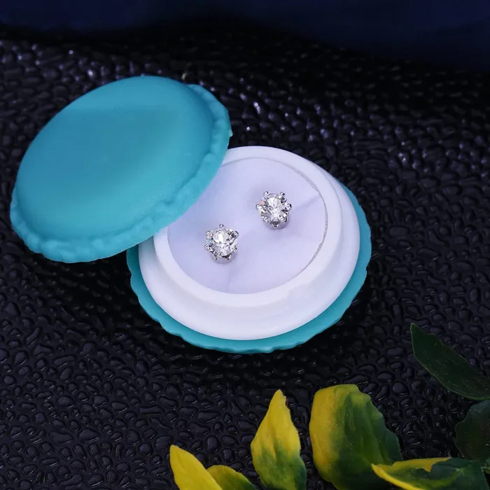 Yellow Chimes Necklaces Yellow Chimes Swarovski Elements Stud Earrings in Macaroon Box for Women and Girls Diamond