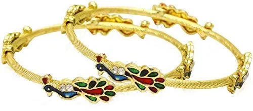 Yellow Chimes of 2 PCS Exclusive Latest Meenakari Crafted Traditional Bangles for Women and Girls 28 Yellow Chimes Bracelets Yellow Chimes of 2 PCS Exclusive Latest Meenakari Crafted Traditional Bangles for Women and Girls 28 Yellow Chimes Bracelets
