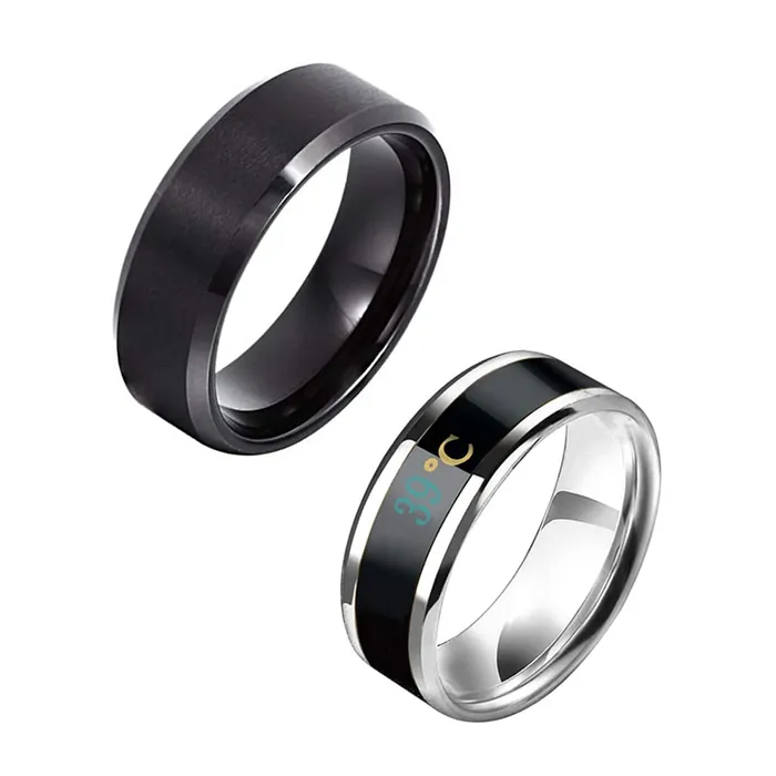 Yellow Chimes Rings for Men 2 Pcs Combo Dragon Celtic Inlay Polish Finish Titanium Steel Band Designed Rings for Men Boys Yellow Chimes Earrings