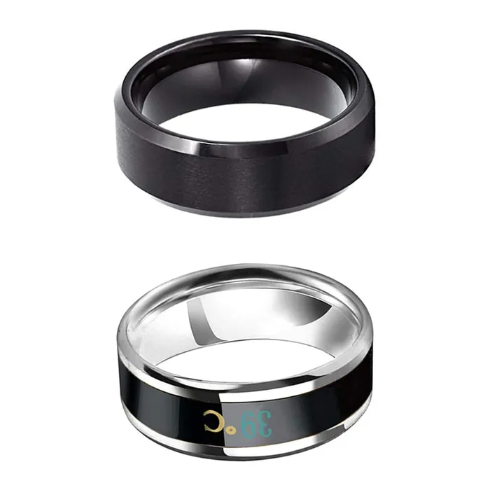 Yellow Chimes Rings for Men 2 Pcs Combo Dragon Celtic Inlay Polish Finish Titanium Steel Band Designed Rings for Men Boys Yellow Chimes Earrings