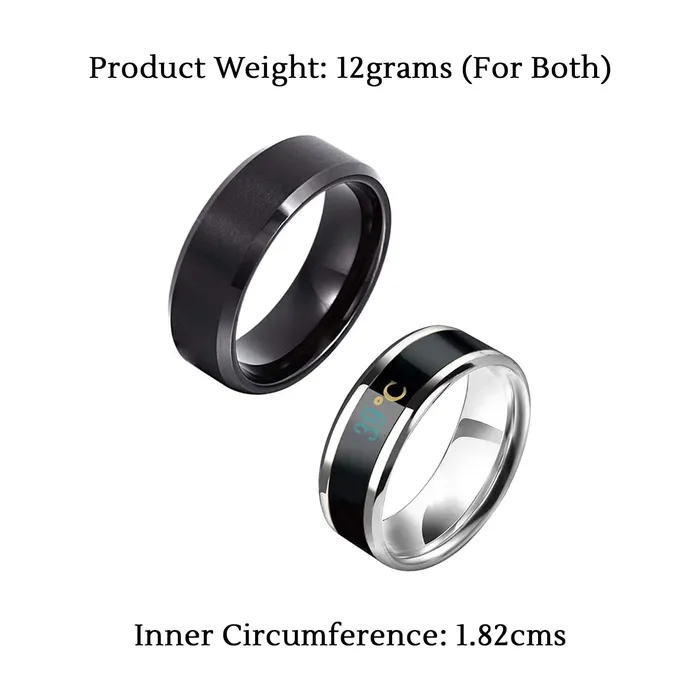 Yellow Chimes Rings for Men 2 Pcs Combo Dragon Celtic Inlay Polish Finish Titanium Steel Band Designed Rings for Men Boys Yellow Chimes Earrings
