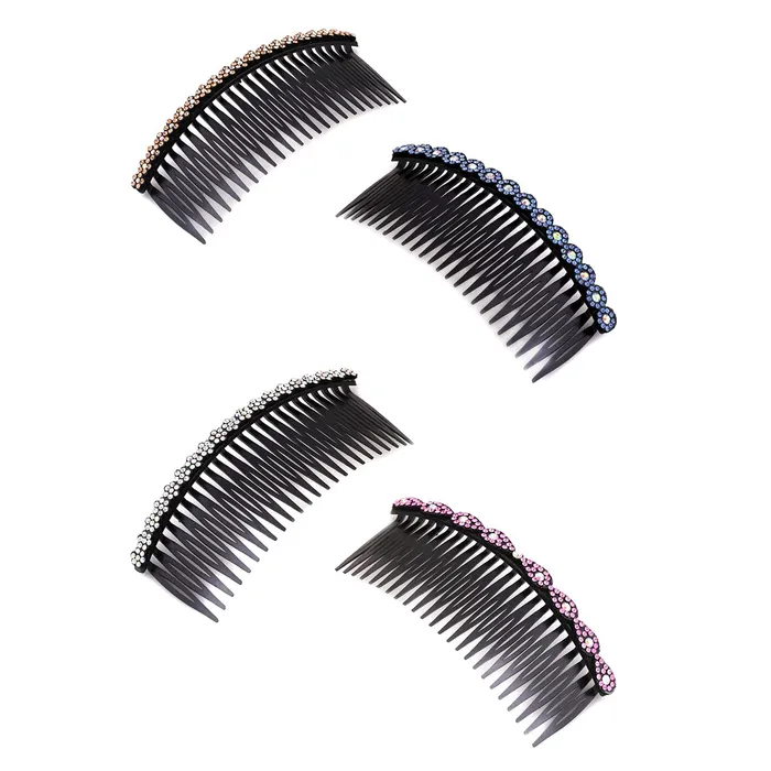Yellow Chimes Rings Yellow Chimes Comb Pin for Women Hair Accessories for Women Western Comb Clips for Hair for Women Set of 4 Pcs Juda Pin Hair Pins for Women Side PinComb PinJuda pin Accessories for Women