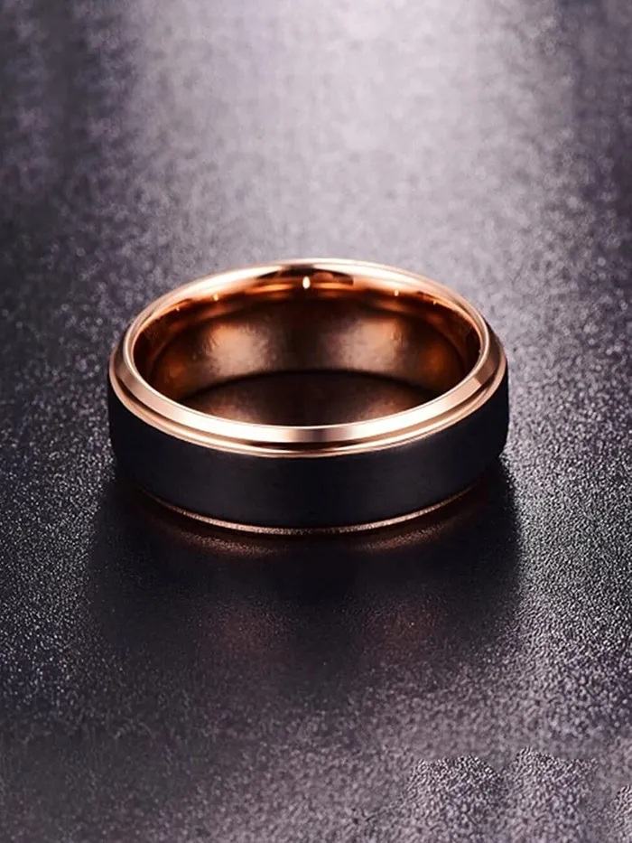 Yellow Chimes Rings Yellow Chimes Ring For Men Black Bands Rings Platinum Plated Titanium Steel Never Fading Ring For Men and Boys