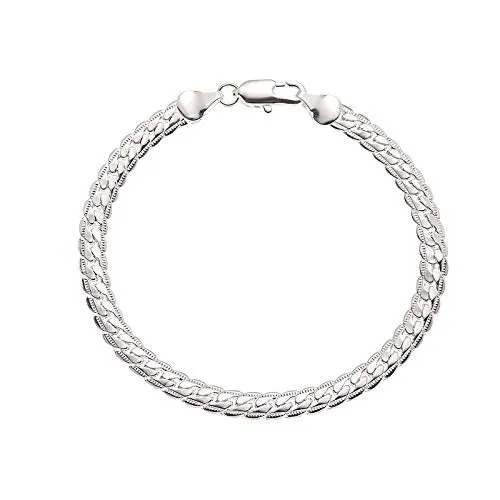 Yellow Chimes Silver Toned Curb Designer Chain Bracelet for Men and Boys Yellow Chimes Necklaces Yellow Chimes Silver Toned Curb Designer Chain Bracelet for Men and Boys Yellow Chimes Necklaces