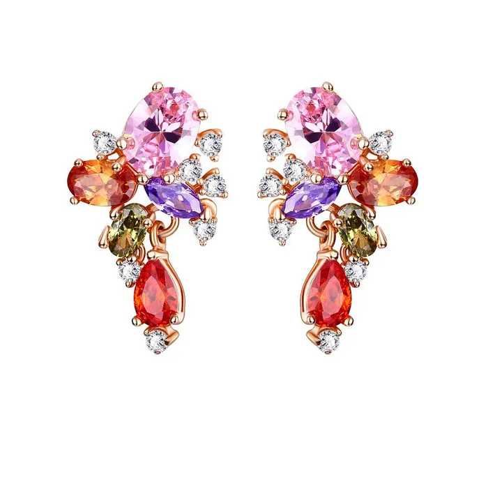 Yellow Chimes Stud Earrings for Women Multicolor Swiss AAA Zircons Bouquet Earrings 18K Rose Gold Plated Studs Earrings for Women and Girls Yellow Chimes Necklaces Yellow Chimes Stud Earrings for Women Multicolor Swiss AAA Zircons Bouquet Earrings 18K Rose Gold Plated Studs Earrings for Women and Girls Yellow Chimes Necklaces