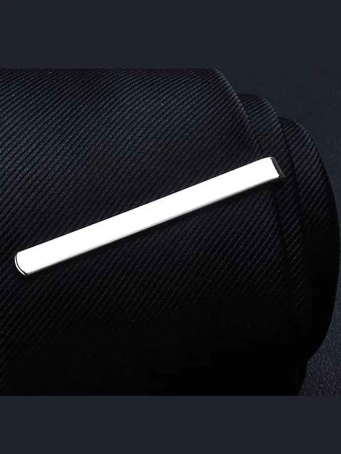 Yellow Chimes Tie Pin For Men And Boys Sleek Matte Silver Rhodium Plated Tie Pin For Men And Boys Yellow Chimes Earrings