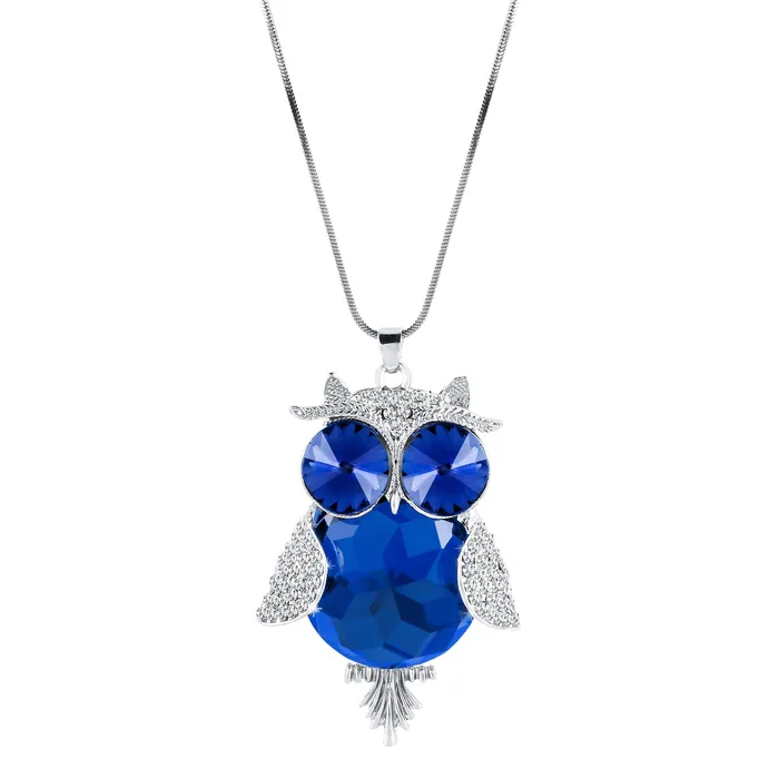 Yellow Chimes Trendy Stylish Long Chain Owl Necklace Silver Plated Crystal Pendant for Women and Girls Yellow Chimes Earrings Yellow Chimes Trendy Stylish Long Chain Owl Necklace Silver Plated Crystal Pendant for Women and Girls Yellow Chimes Earrings
