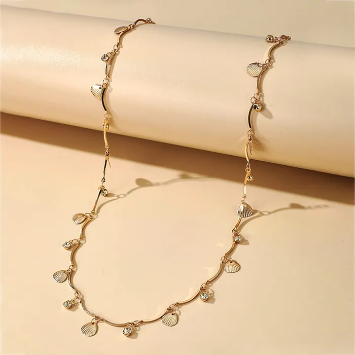 Yellow Chimes Waist Chain for Women Crystal studded Golden Waist band for Women and Girls Yellow Chimes Earrings