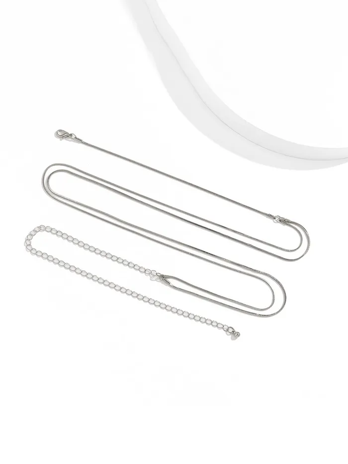 Yellow Chimes Waist Chain for Women Multicolor and Silver Stoned Elegant MultiLayered chains for Women and girls Style13 Yellow Chimes Earrings