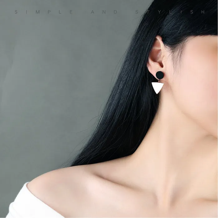 Yellow Chimes Western Style Stainless Steel Never Fading Dual Pattern Designer Earrings for Women Girls Rose Gold Yellow Chimes Rings