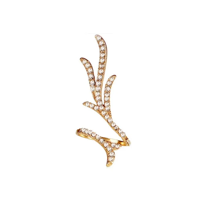 Yellow Chimes Wine Curves Gold Ring for WomenGirls Yellow Chimes Rings