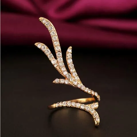 Yellow Chimes Wine Curves Gold Ring for WomenGirls Yellow Chimes Rings