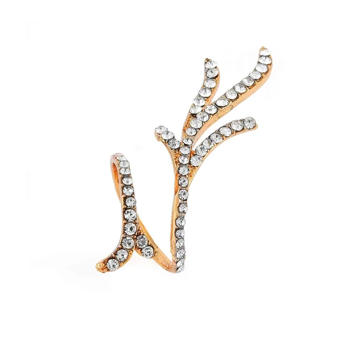 Yellow Chimes Wine Curves Gold Ring for WomenGirls Yellow Chimes Rings