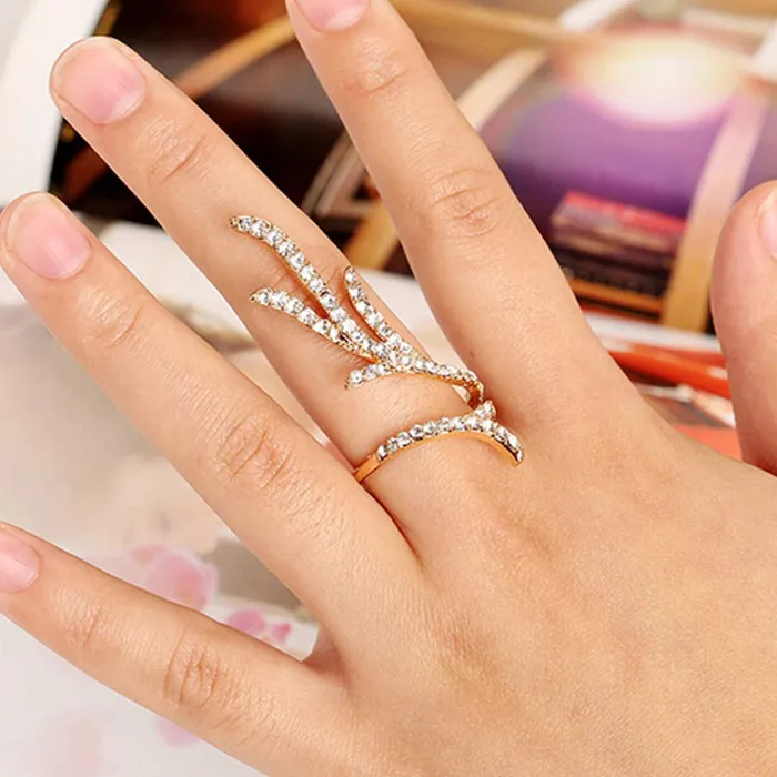 Yellow Chimes Wine Curves Gold Ring for WomenGirls Yellow Chimes Rings