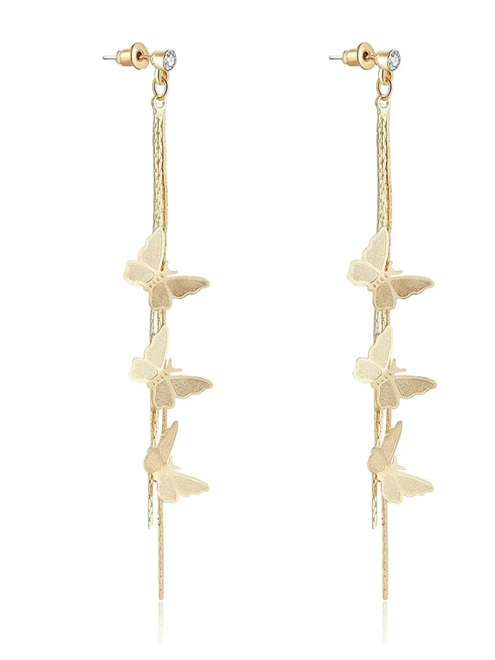 Yellow Chimes Yellow Chimes Earrings for Women and Girls Crystal Dangler Gold Toned Butterfly Drop Designed Long Danglers Earrings Birthday Gift for girls and women Anniversary Gift for Wife Earrings Yellow Chimes Yellow Chimes Earrings for Women and Girls Crystal Dangler Gold Toned Butterfly Drop Designed Long Danglers Earrings Birthday Gift for girls and women Anniversary Gift for Wife Earrings