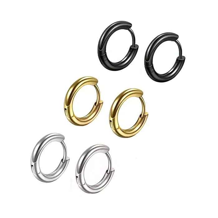 Yellow Chimes Yellow Chimes Hoop Earrings for Men Stainless Steel Combo of 3 Pairs Multicolor Huggie Hoops Earrings for Men and Women Earrings Yellow Chimes Yellow Chimes Hoop Earrings for Men Stainless Steel Combo of 3 Pairs Multicolor Huggie Hoops Earrings for Men and Women Earrings