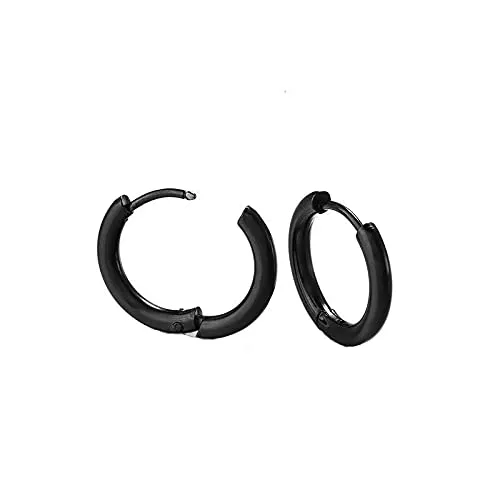 Yellow Chimes Yellow Chimes Hoop Earrings for Men Stainless Steel Combo of 3 Pairs Multicolor Huggie Hoops Earrings for Men and Women Earrings
