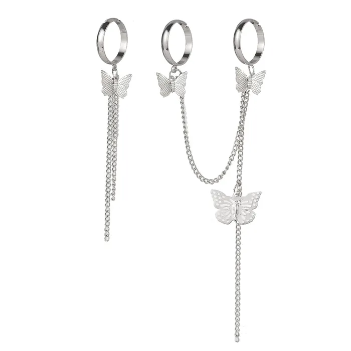 Yellow Chimes Yellow Chimes Rings for Women and Girls Chain Finger Rings Butterfly Adjustable 3 Pieces Silver Punk Chain Finger Rings Three Fingers Open Ring Birthday Gift For Girls and Women Earrings Yellow Chimes Yellow Chimes Rings for Women and Girls Chain Finger Rings Butterfly Adjustable 3 Pieces Silver Punk Chain Finger Rings Three Fingers Open Ring Birthday Gift For Girls and Women Earrings